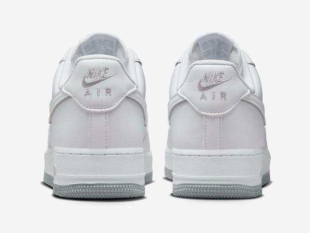 nike air force white and gray