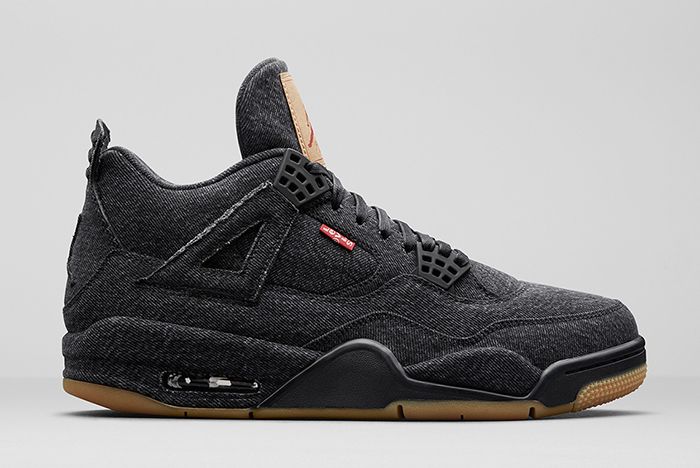 It s Official Levi s x Air Jordan 4s Drop in Black and White Releases