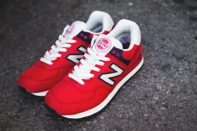 New Balance 574 Rugby Pack Red 1