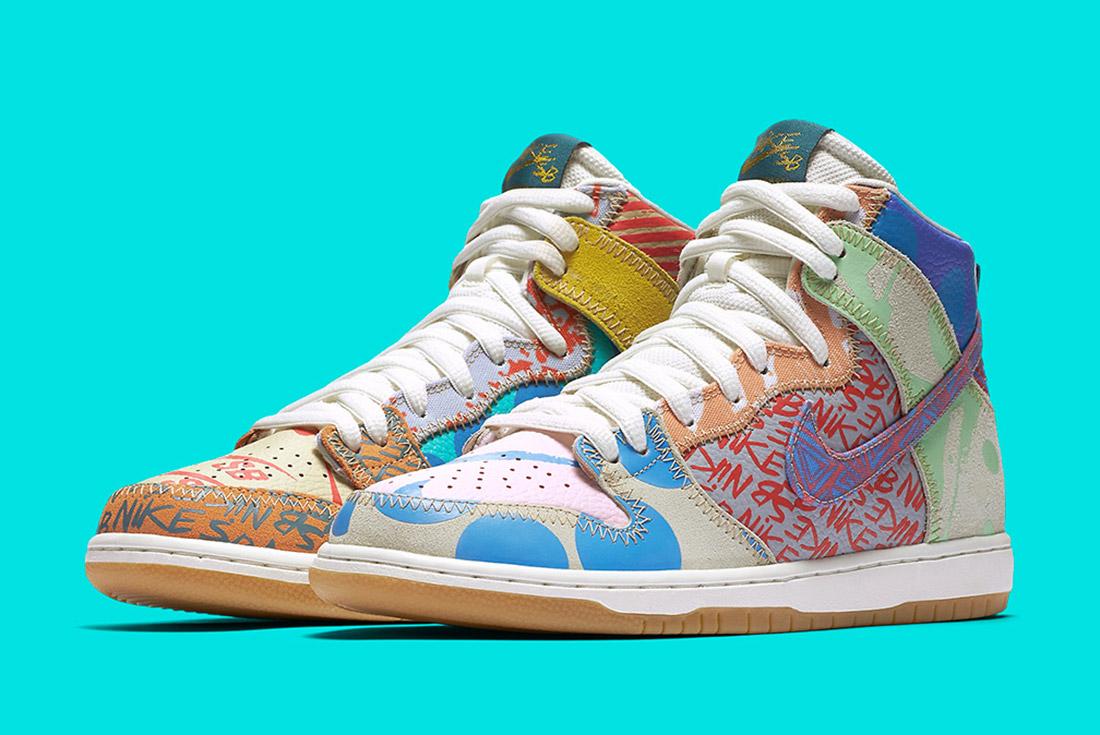 Thomas Campbell X Nike SB Dunk High Premium (What The) - Releases