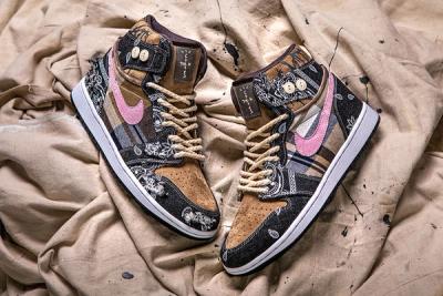 BespokeIND's Travis Scott x Air Jordan 1 'Bandana' Goes SICKO MODE - Releases