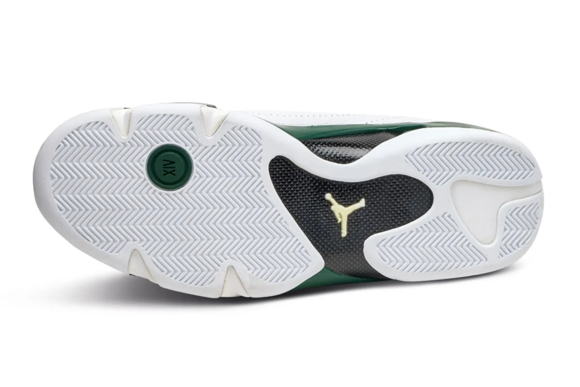 jordan 14 white forest green