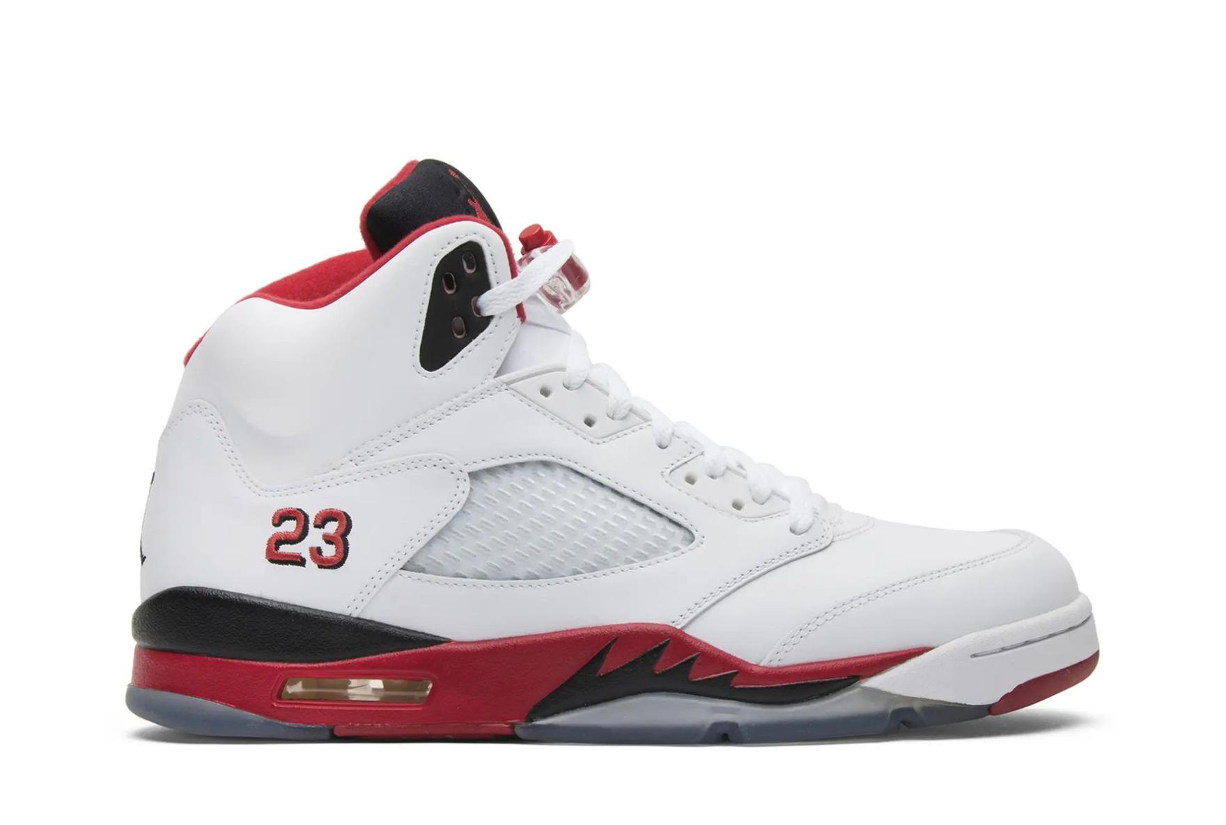 2013 Air Jordan 5 Fire Red with Black Tongue