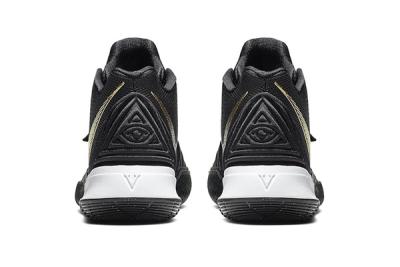 Nike Kyrie 5 Black Metallic Gold Ao2918 007 Release Date Heel