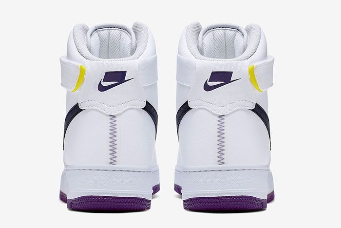 Nike Air Force 1 High White Court Purple Ci1117 100 Heels
