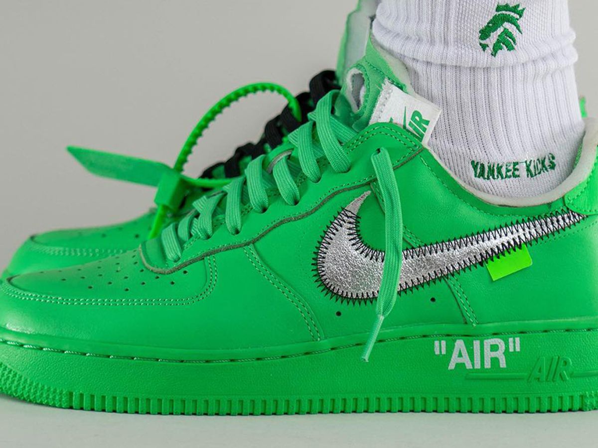 meteoor Bruin Senaat On-Foot Look at the Off-White x Nike Air Force 1 'Light Green Spark' -  Sneaker Freaker