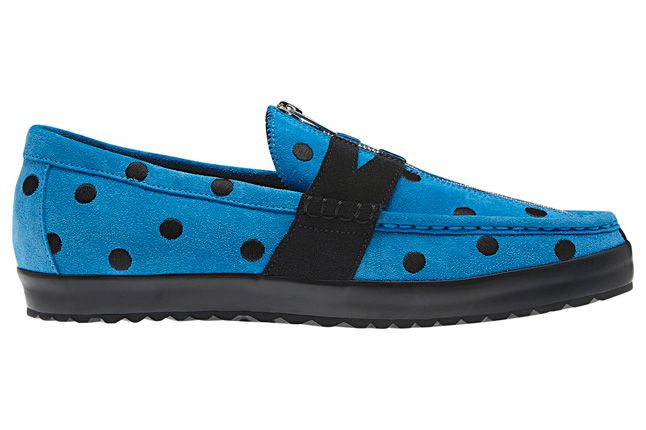 靴 10s adidas x Jeremy Scott leather loafer Adidas x Jeremy Scott Penny Loafer Slim Slip Shoes Men's