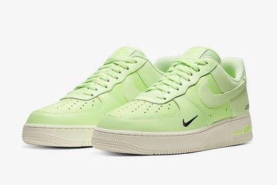 Nike Air Force 1 Low Neon Yellow Ct2541 700 Front Angle