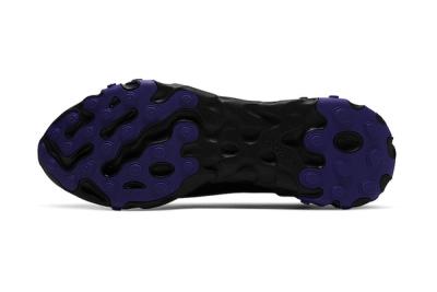Nike React Ianga Black Light Aqua Anthracite Court Purple Av5555 002 Release Date Outsole