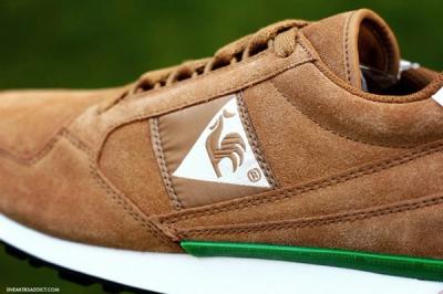 Le Coq Sportiff Eclat Suede Fox Sprtgrn Midfoot Detail 1