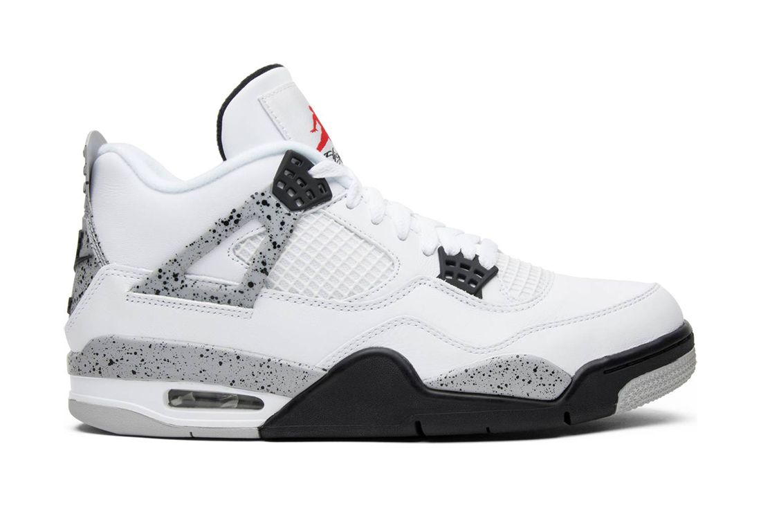 all white jordan 4s