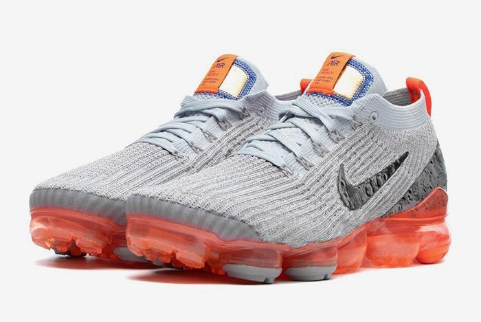 Nike vapormax flyknit outlet grey orange