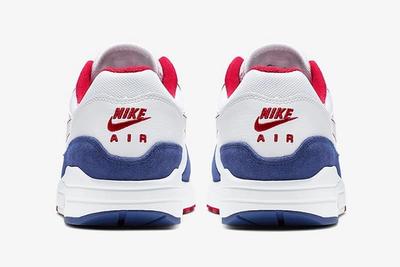 Nike Air Max 1 White Red Blue Cj9927 100 Heel Shot