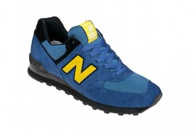 New Balance Race Inspired 574 Blue And Yellow Angle 1 640X4261