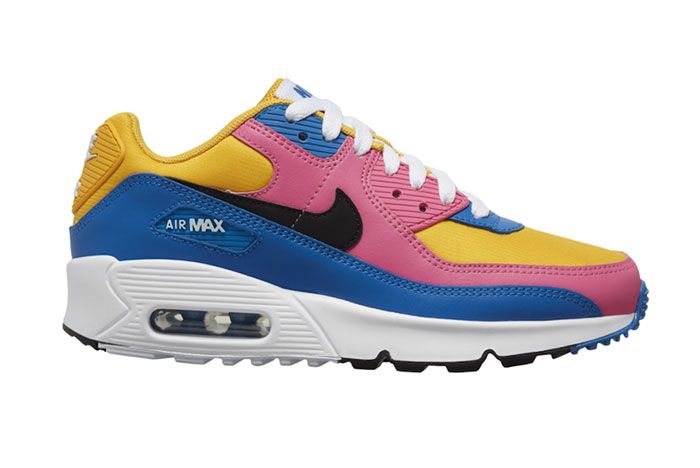 Nike Air Max 90 Pink Blue Yellow Right