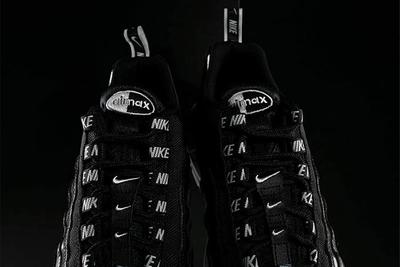 Nike Air Max 95 Black White Overbranding 6