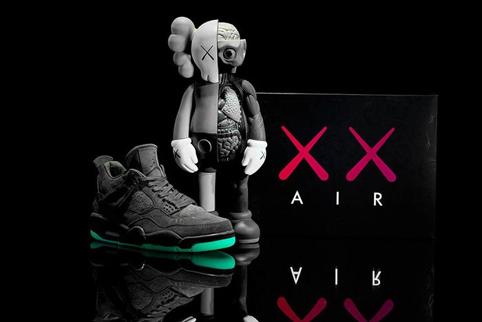 Kaws X Air Jordan 4 Glow In Action112