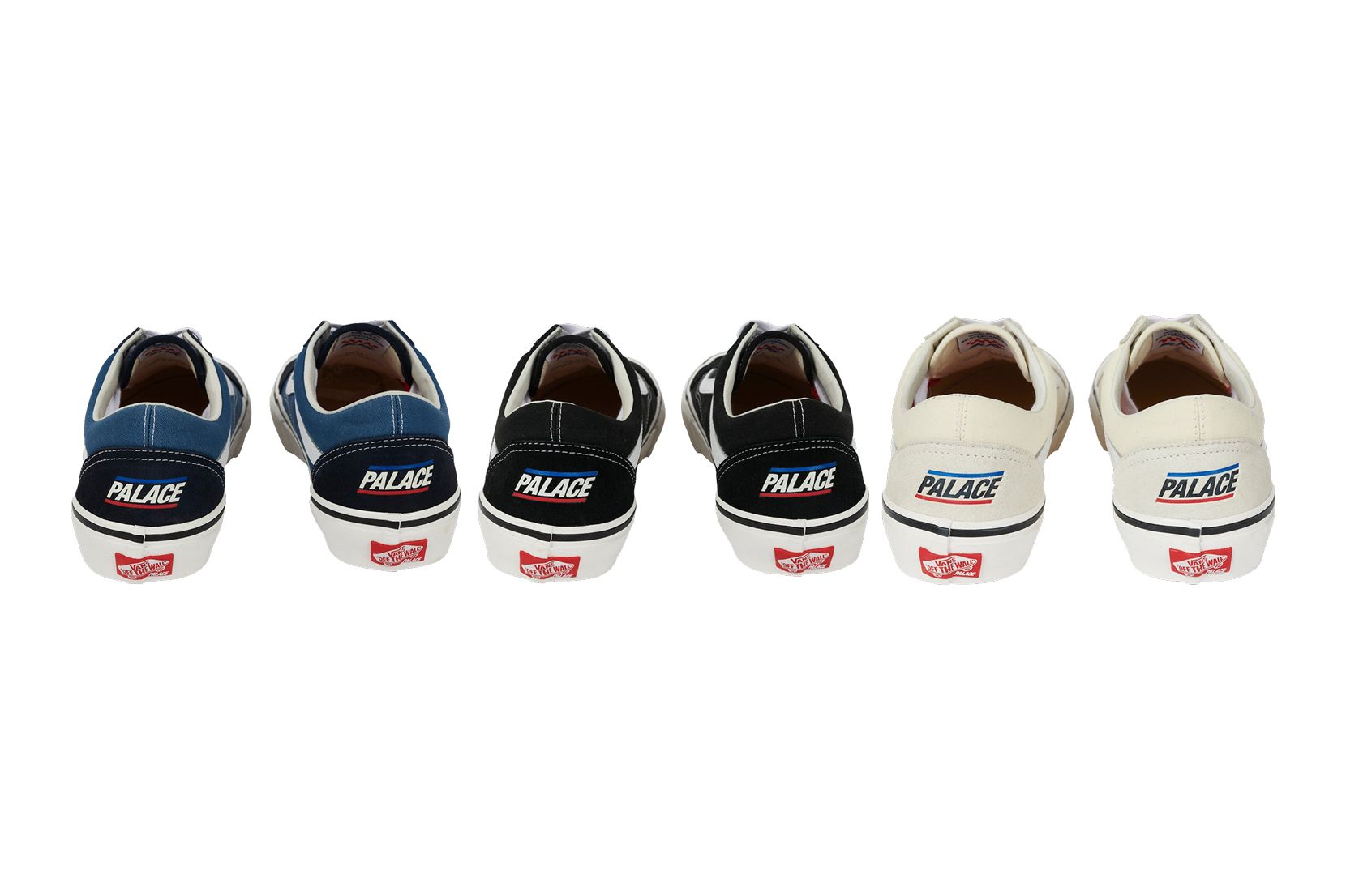 Palace Add Special Branding to Three Classic Vans Old Skool