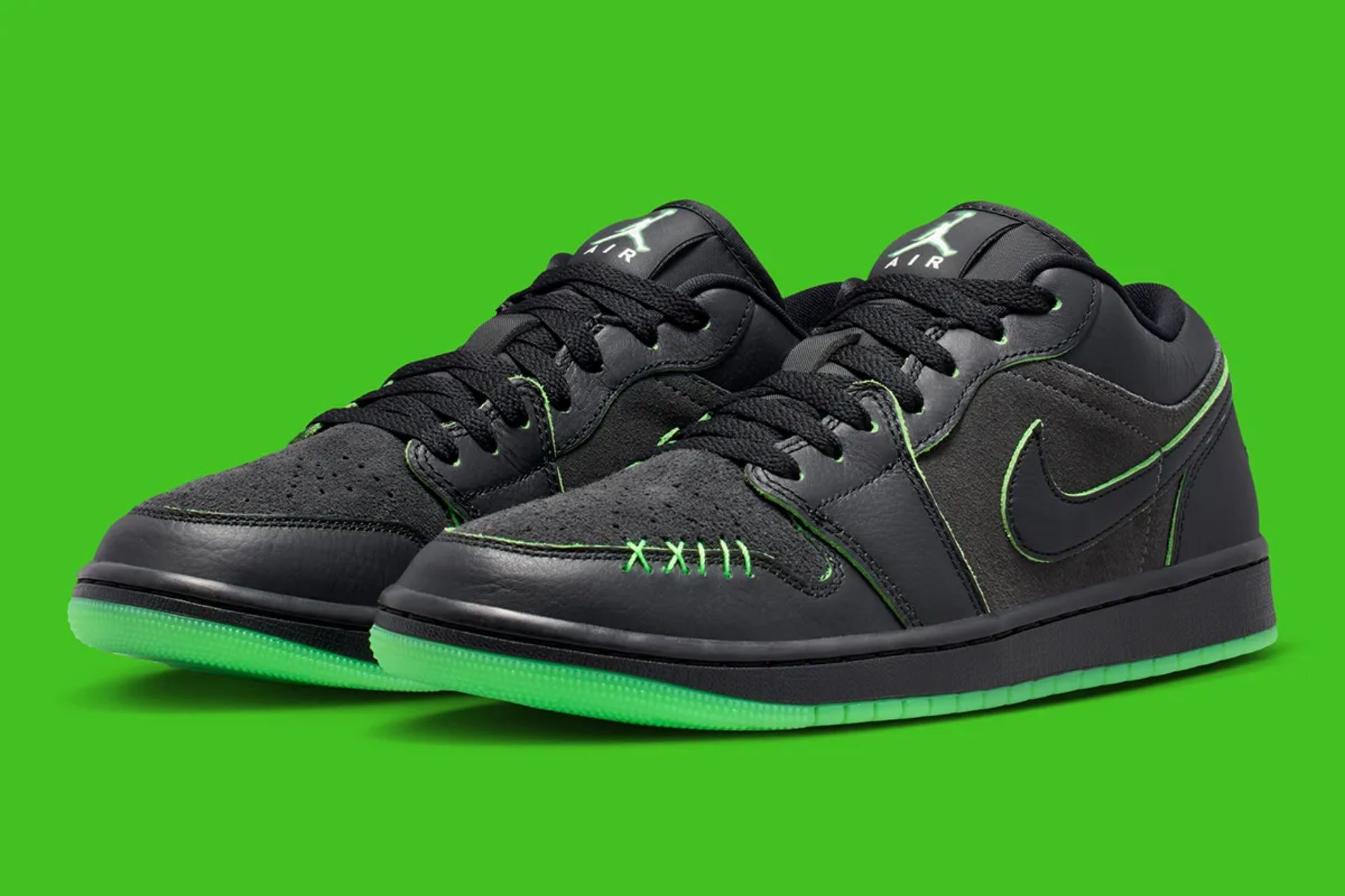 The Call Is Coming From Inside the Leather on the Air Jordan 1 Low 'Halloween' - Releases