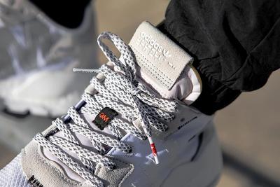 On Foot Adidas Nite Jogger Grey Close Up
