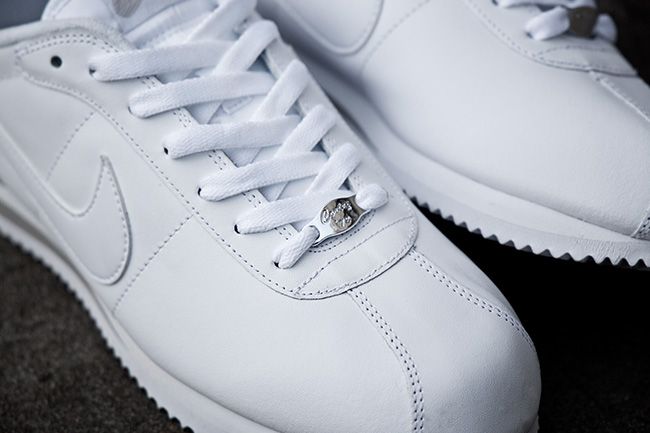 nike cortez white and white