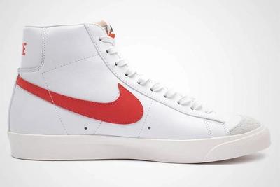 Nike Blazer Mid Vintage 77 Red White Side Shot 3
