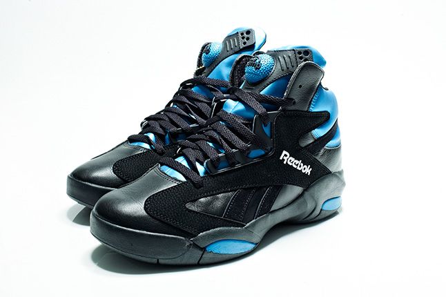Reebok Shaq Attaq ブラック/ブルー Reebok Shaq Attaq OG Black Blue White HR0499 Men's Size | eBay