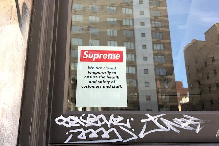 Supreme sales store closed