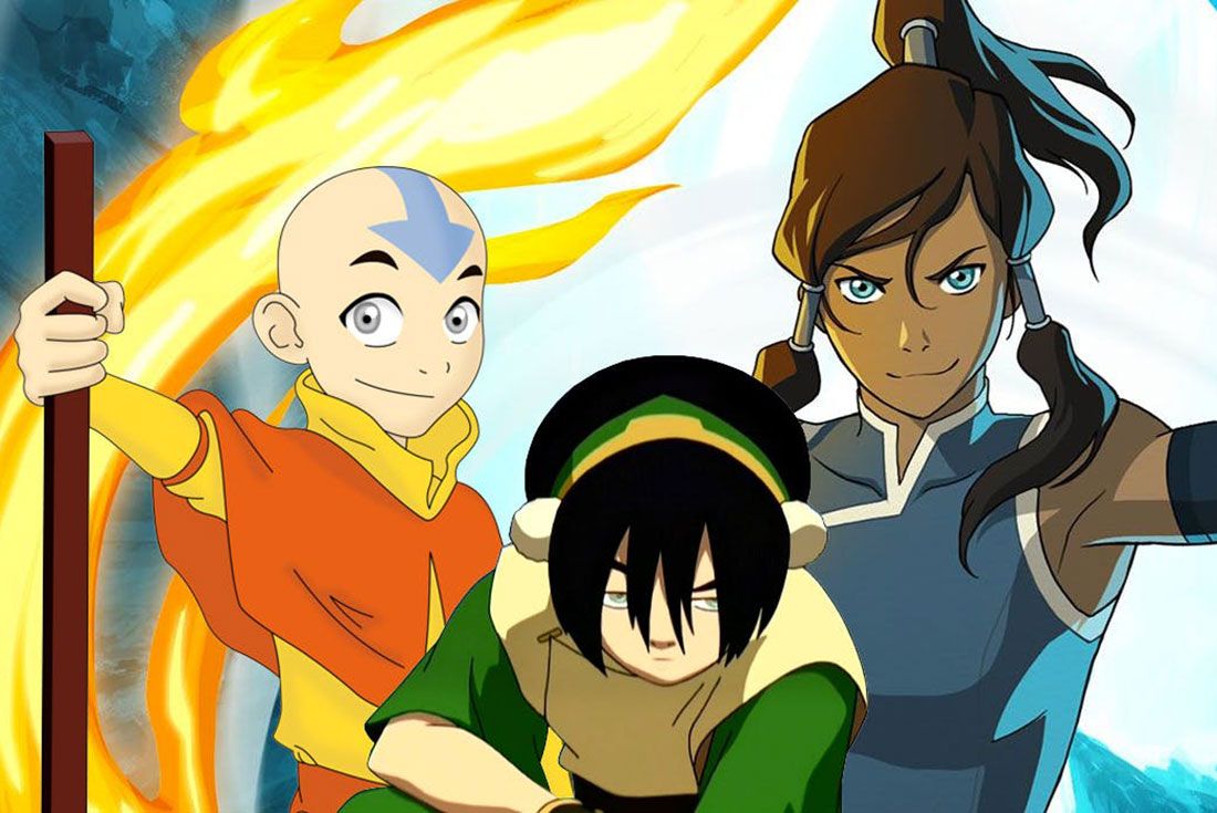 Avatar Last Airbender Aang Toph And Korra