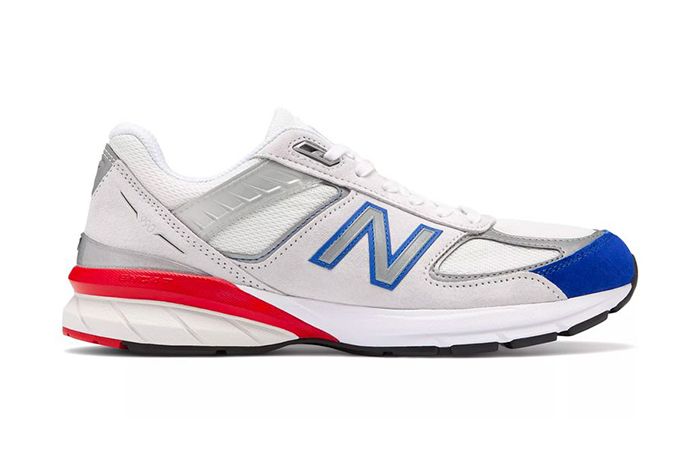 New Balance 990V5 Nimbus Cloud Team Royal Red Release Date Lateral