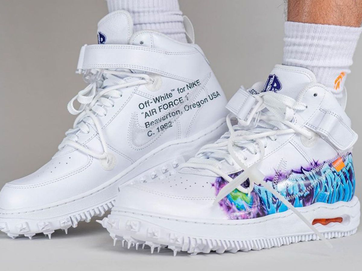 intellektuel Fern miljøforkæmper Out Now: Off-White x Nike Air Force 1 Mid 'Graffiti' - Sneaker Freaker