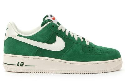 Nike Air Force 1 Low Suede Green Profile 1