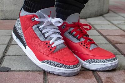 Air Jordan 3 Cement Red Fire Red All Star On Foot8
