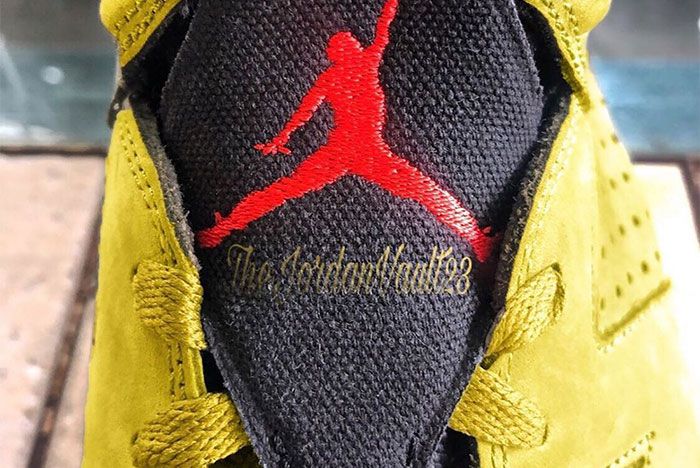 Travis Scott Air Jordan 6 Yellow Tongue