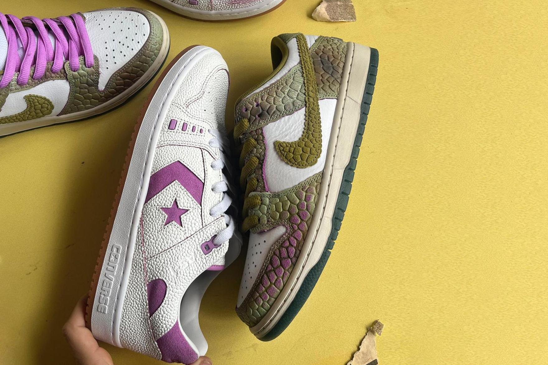 Alexis Sablone Nike Dunk SB colab and Converse AS-1 Pro