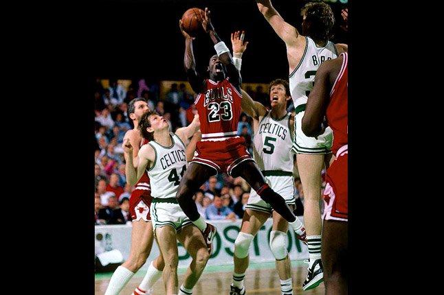 Jordan Slamming Celtics 1