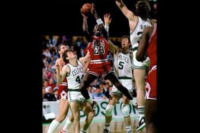 Jordan Slamming Celtics 1