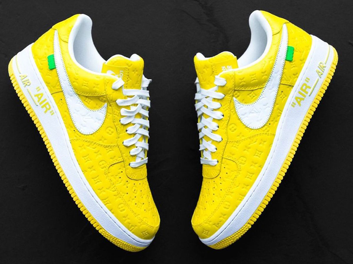 off white af1 yellow