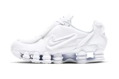 Comme Des Garcons Nike Shox Tl White Cj0546 100 Release Date Lateral
