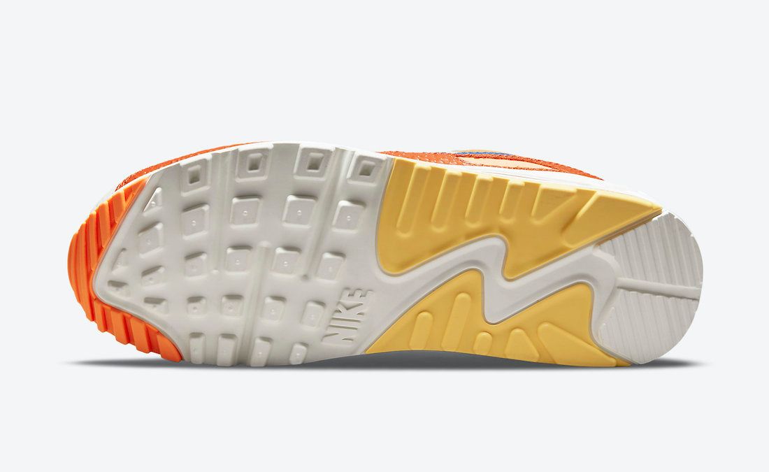 nike air max 90 snakeskin campfire orange