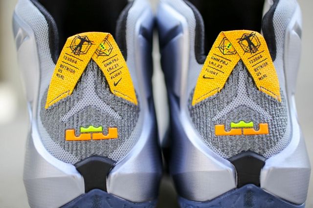 Nike Le Bron 12 Wolf Grey Bright Citrus 2
