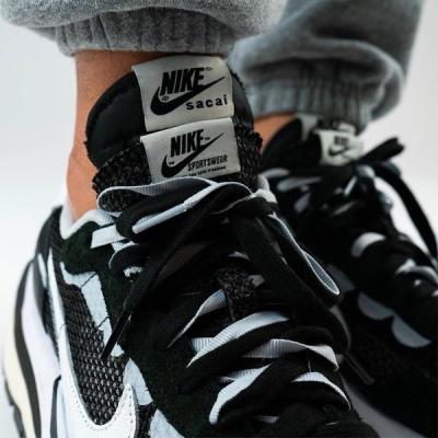 sacai x Nike VaporWaffle (Black/White)