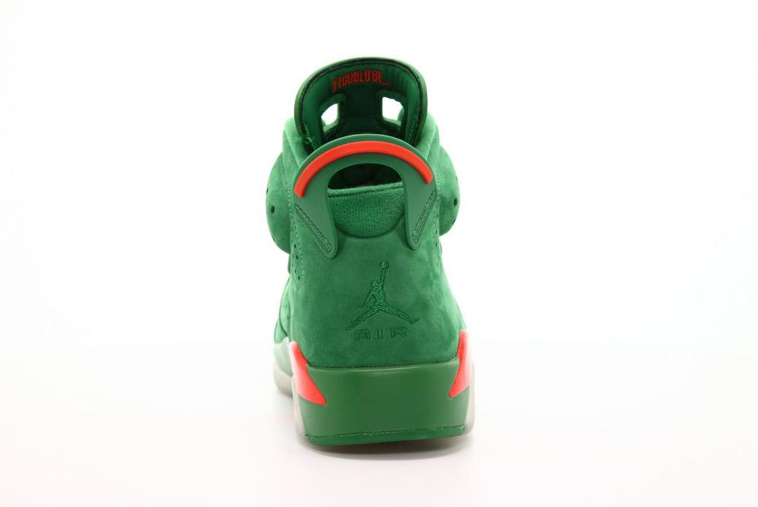 green and orange jordan 6