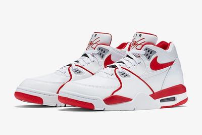 Nike Air Flight 89 White University Red 819665 100 Front Angle