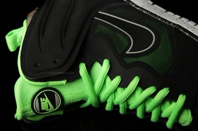 Nike Dunk High Free Black Green Midfoot Detail 1