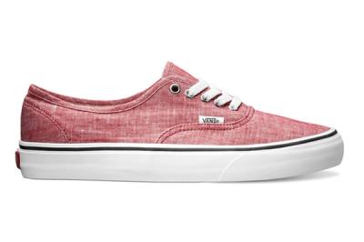 Vans Classics Authentic Classic Chambray Chili Pepper Spring 2013 1