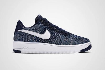 Nike Air Force 1 Flyknit Navy White Thumb