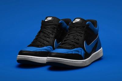 Nike Tiempo 94 Jordan Black Blue Angle