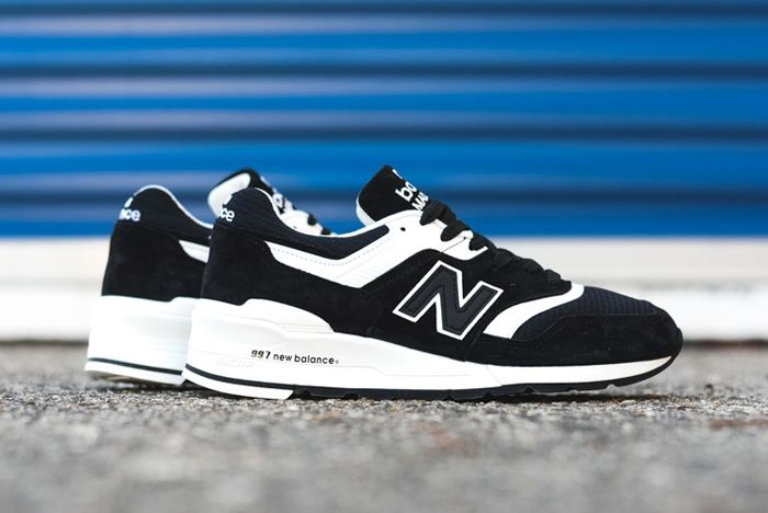new balance black and white sneakers