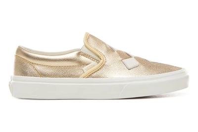 Vans Slip On Woven Brushed Gold Lateral